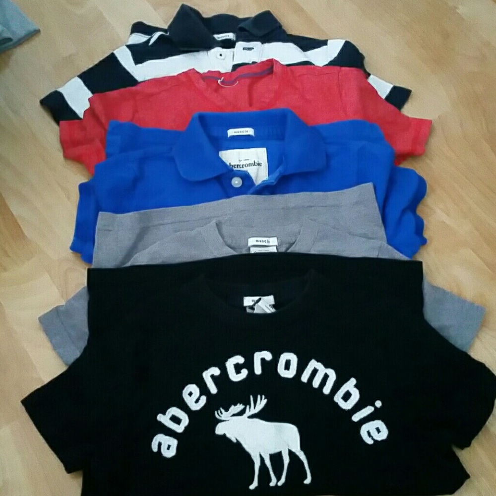 Abercombie bundle 5 sets boys top shirts S/M